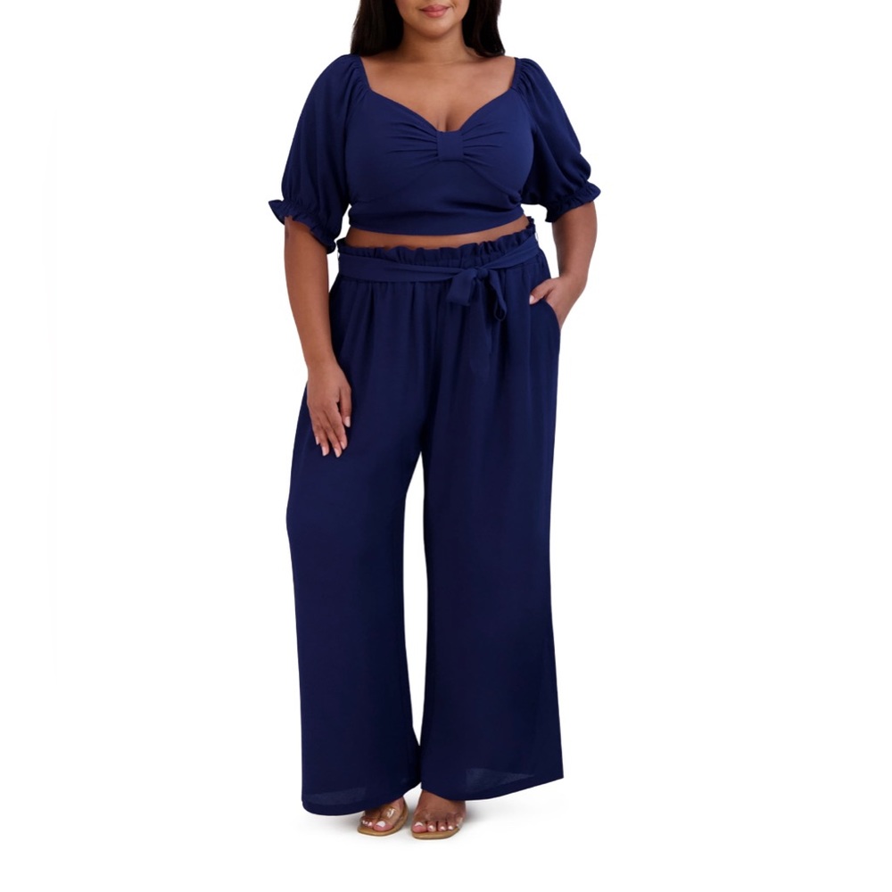 BCBG Paris Women's Smocked Top and pants